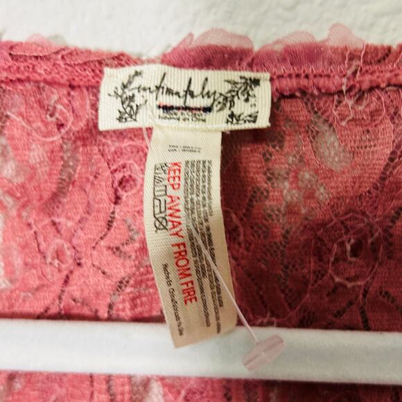 NEW Free People Intimately 2 Haute 2 Handle Pink Rosette Bodysuit Small Coquette - Picture 5 of 11